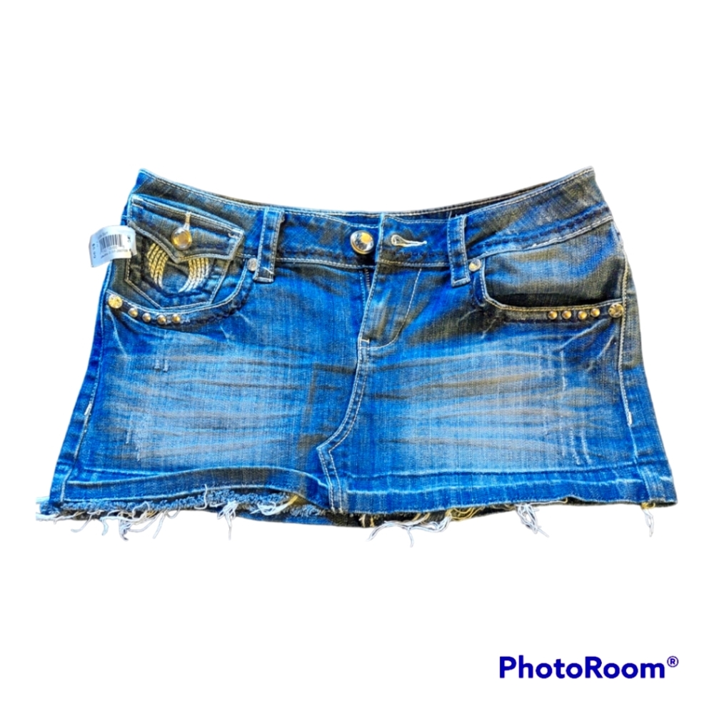 LA Idol Jean Skirt